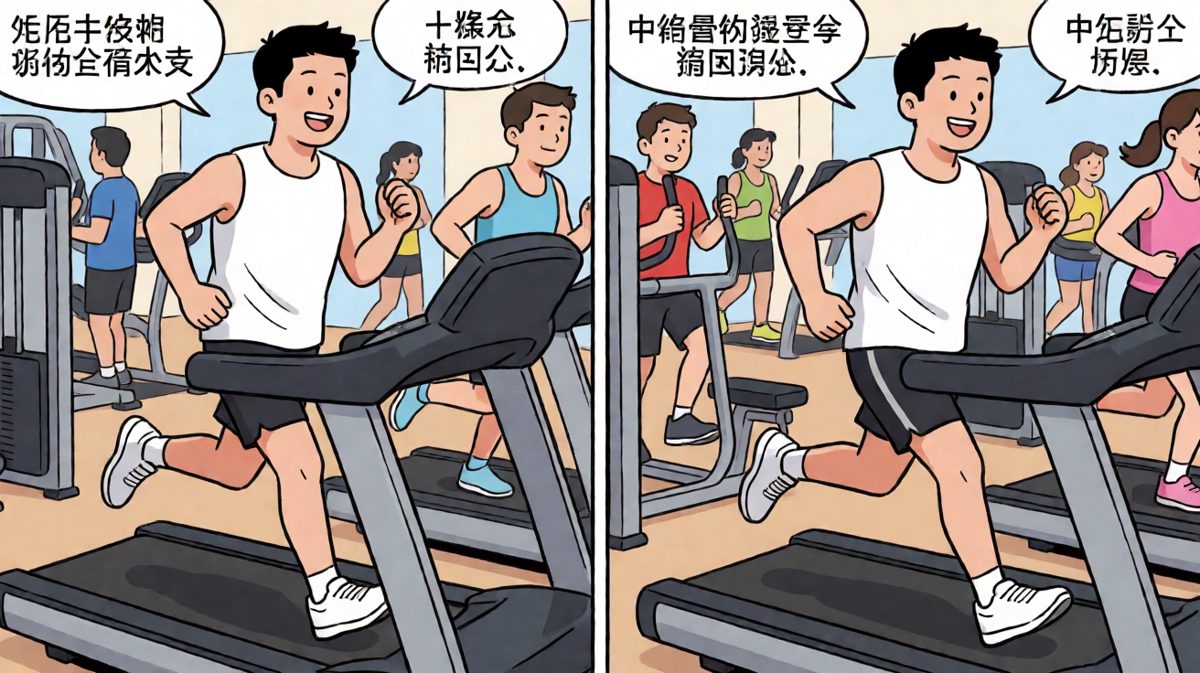 健身房打卡，拼了老命