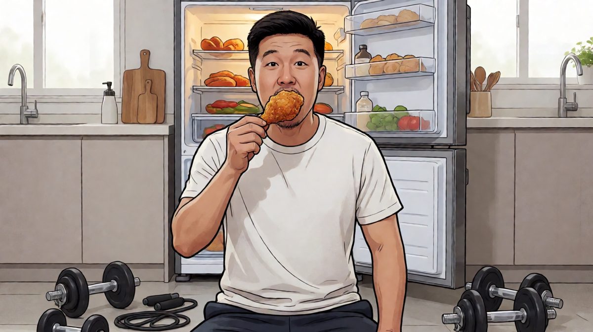 看到美食，意志力瞬间瓦解