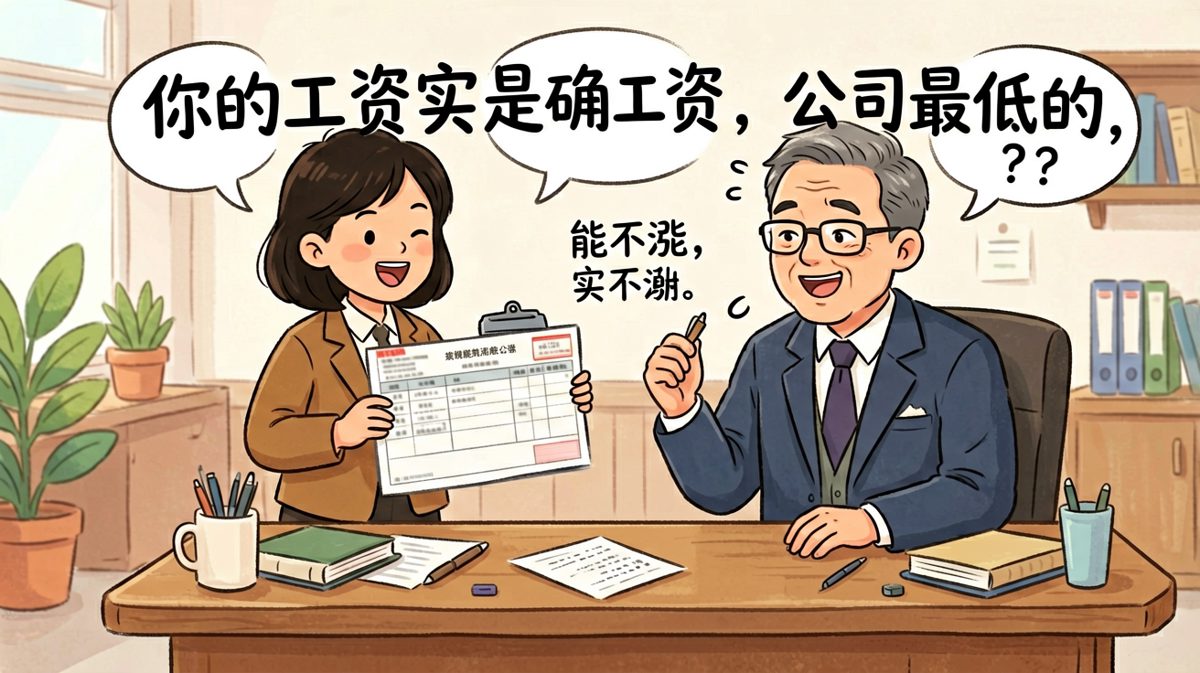 老板：你工资确实是最低的——所以我给你加了50块