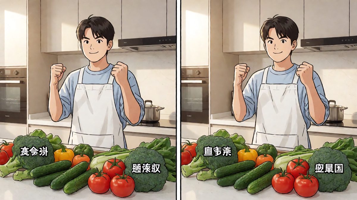 第1格：雄心壮志，发誓要吃草。