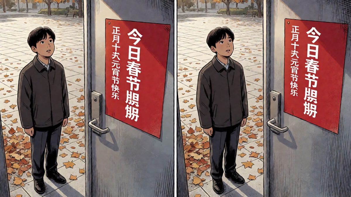 抬头看见门上贴着'今日休息'，当场石化