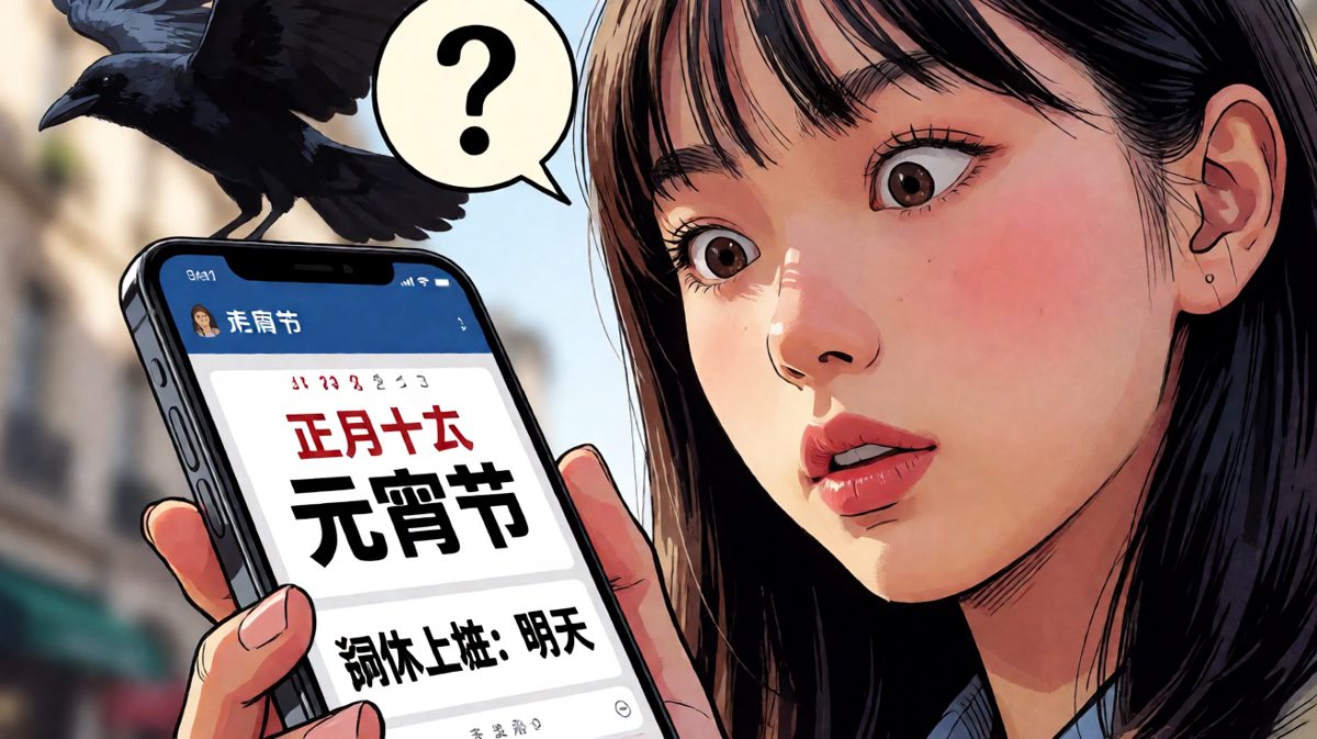 掏出手机一看，原来是元宵节，今天压根不用上班
