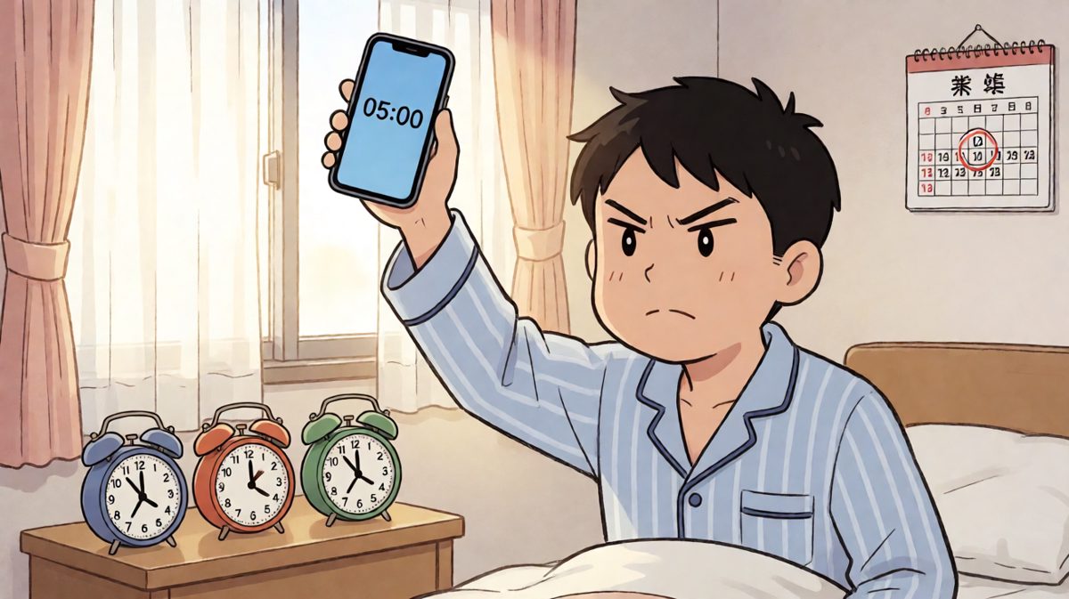 第1格：闹钟一响，立刻跳起！今天一定要吃到健康早餐！