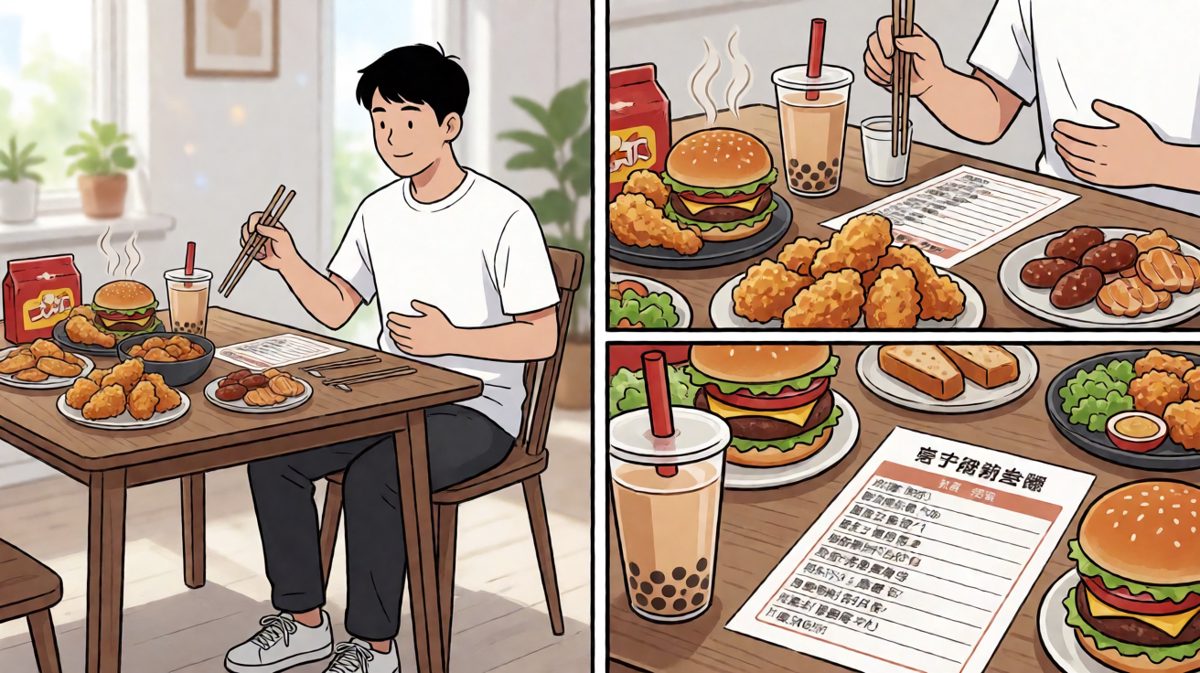 面对美食时的内心天人交战