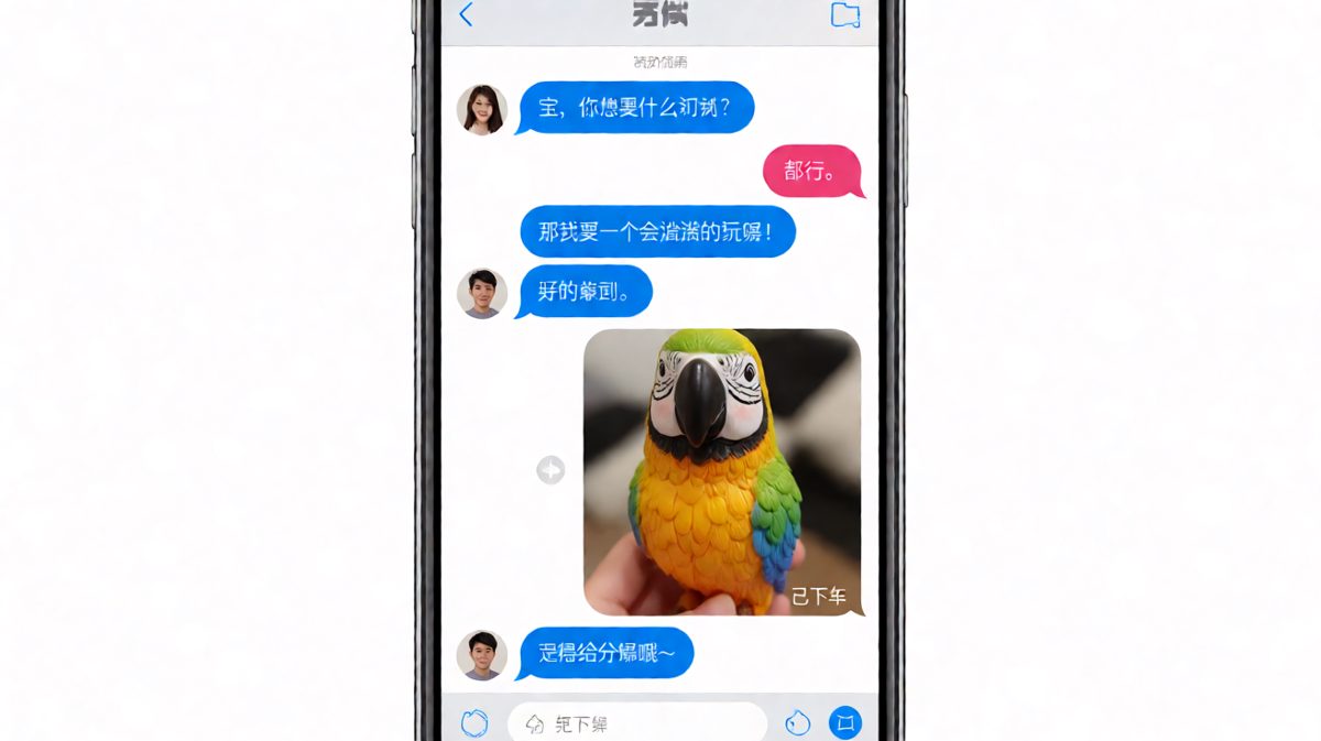 女生许愿会说话的玩偶，结果收到一个只会歪嘴笑的塑料鹦鹉
