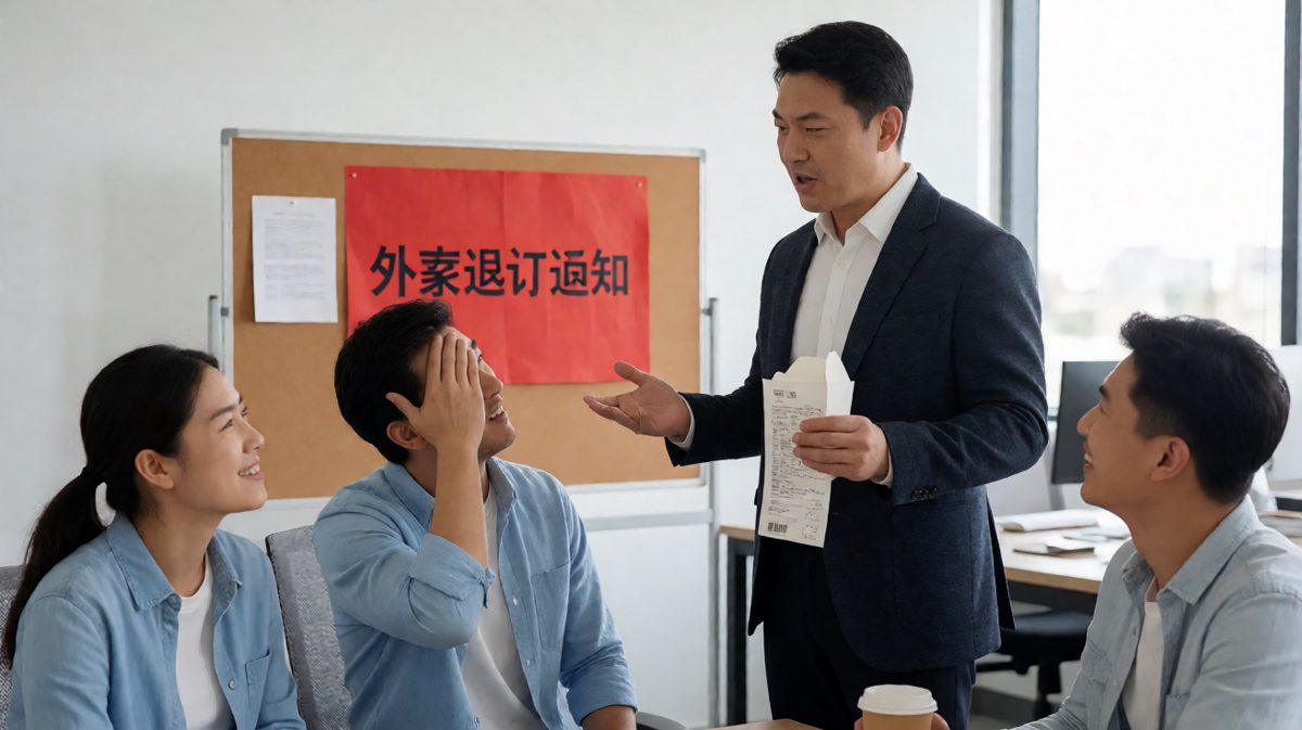 再反转：原来是裁掉了难吃的外卖店