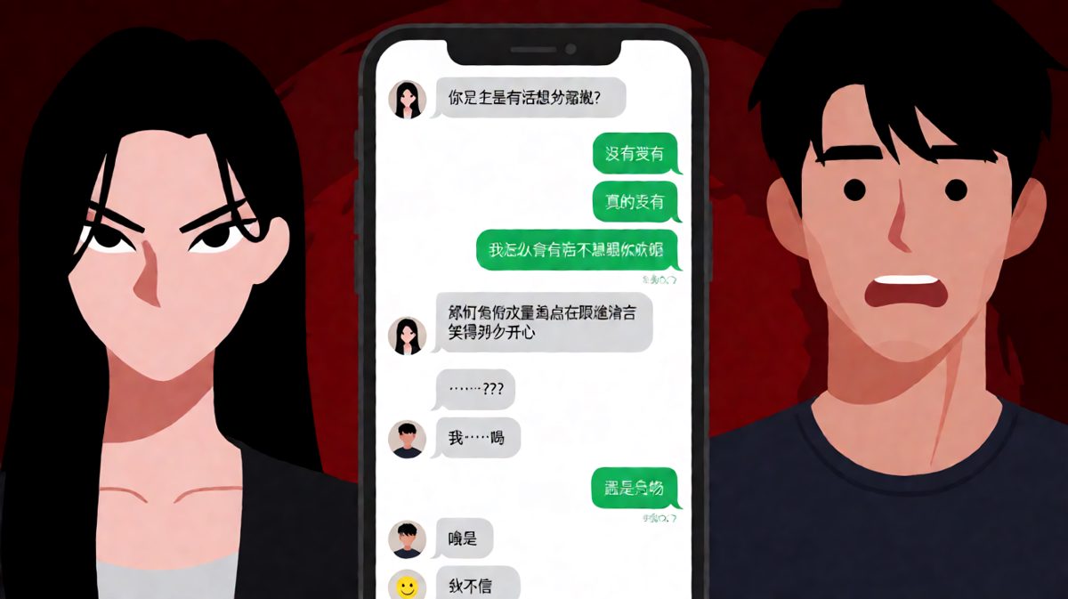 凌晨两点笑得像傻子的聊天记录，说是跟妈妈的后果。