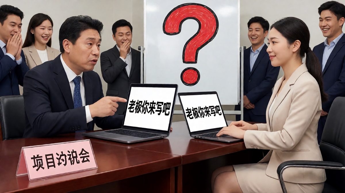 老板：方案不行重写！员工：那您来？