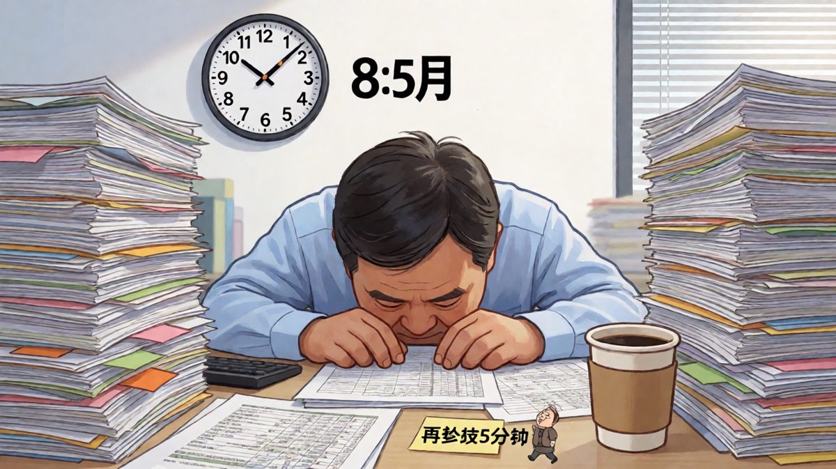 周一早上的打工人灵魂已经出窍，只剩躯壳在打卡。