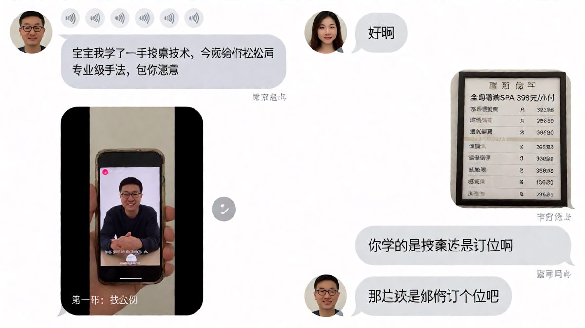 学按摩秒变订位，直男的自我修养