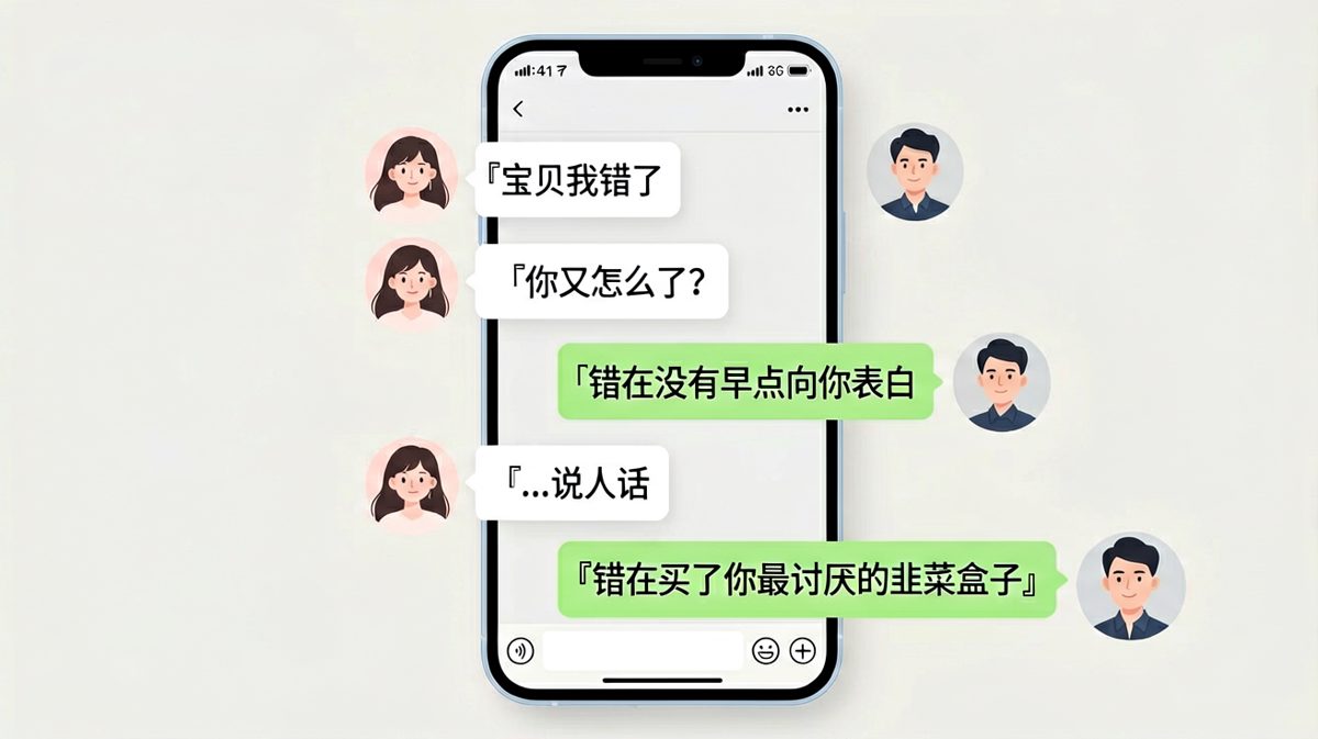 认错翻车现场：从浪漫表白秒变美食灾难