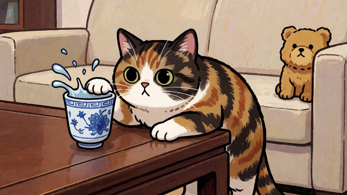 杯子说它想看看地球的形状，我帮它一下～