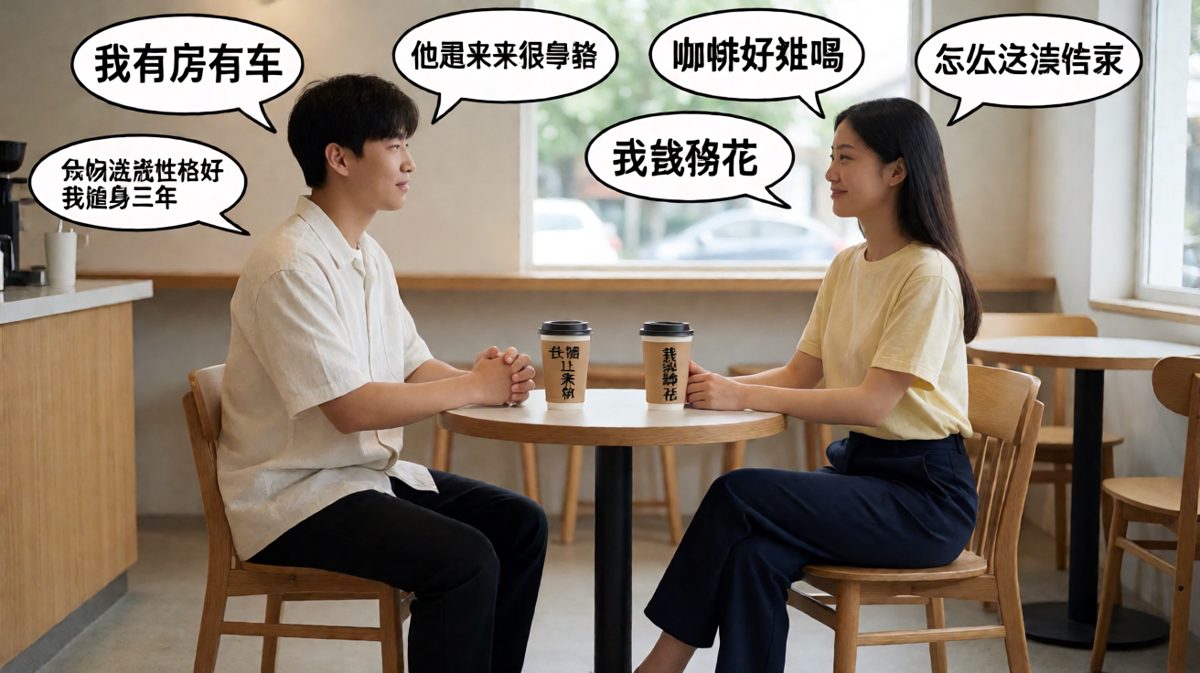 相亲现场：双方都在演，就没人说实话。