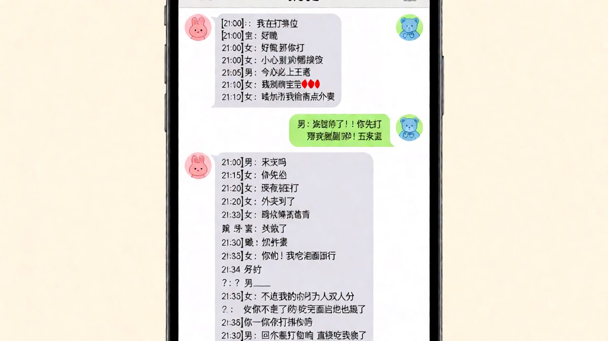 打游戏时永远没空，但外卖比游戏重要多了
