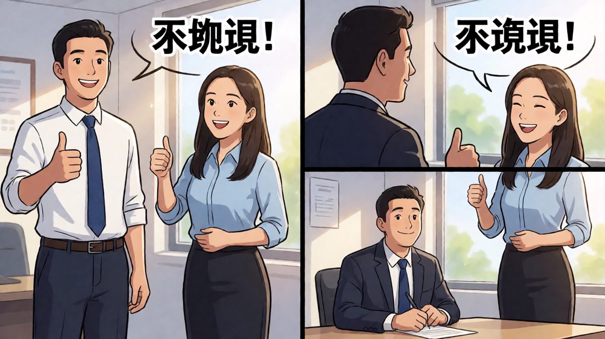 主角自信满满地应承