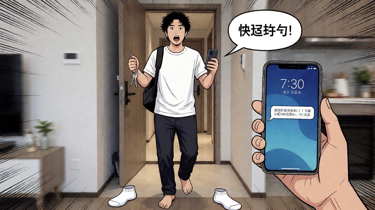 7点半！再不起就要完蛋了！