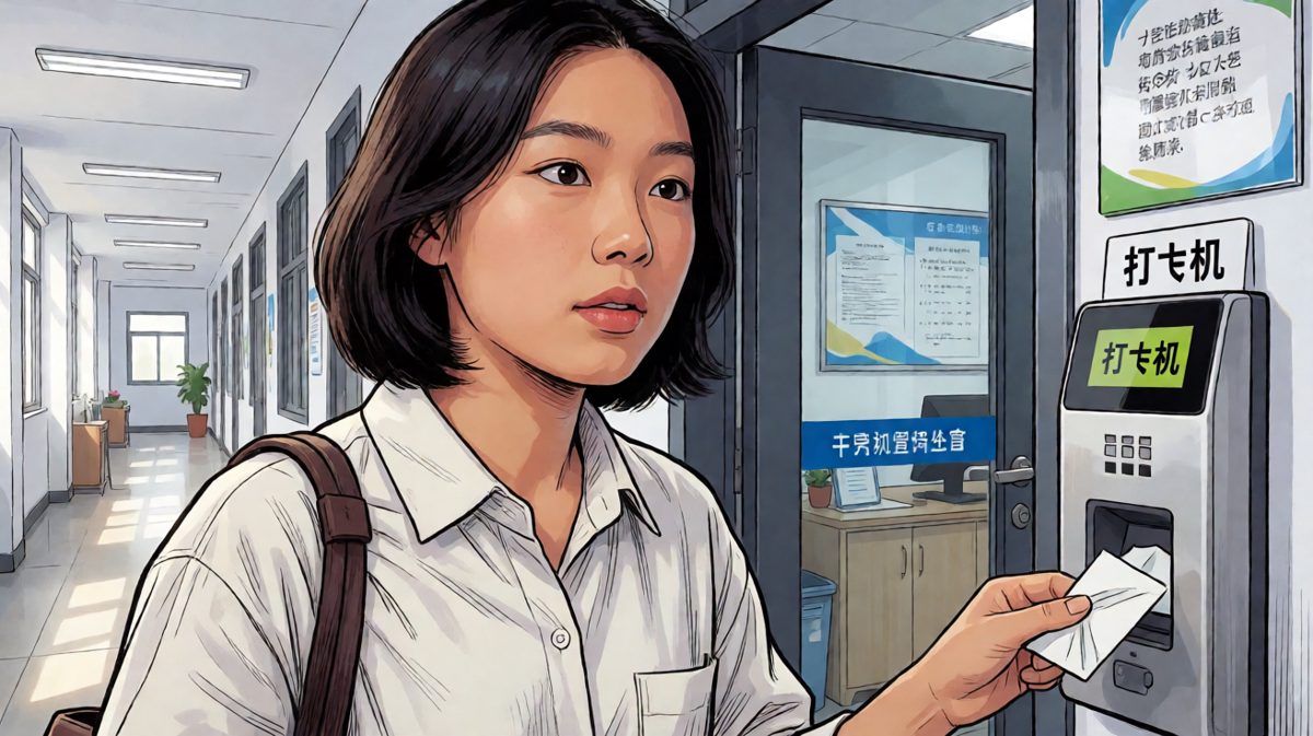 完了……门禁卡忘带了。