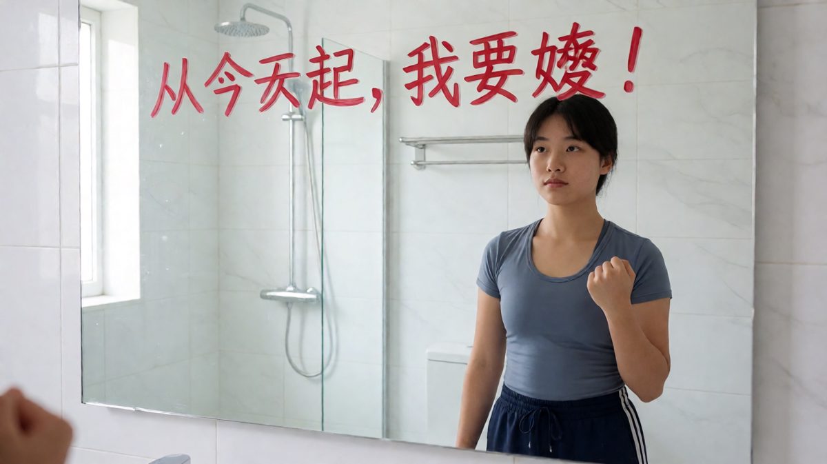 立下雄心壮志的清晨。