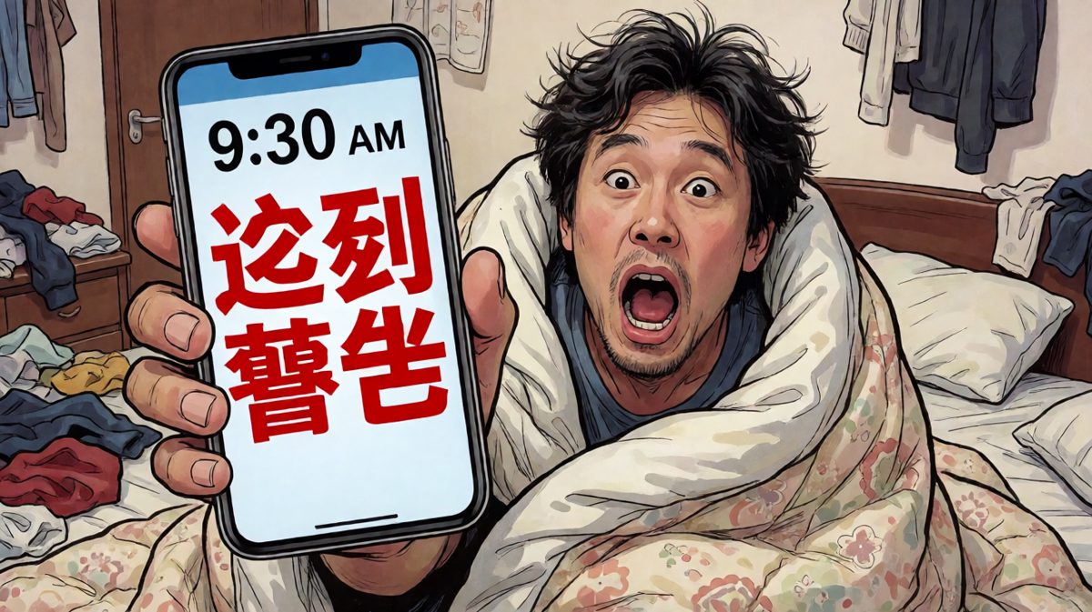 惊醒一看时间，阿明整个人都不好了