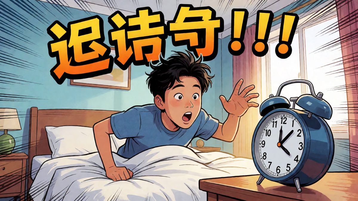 惊醒发现快要迟到了
