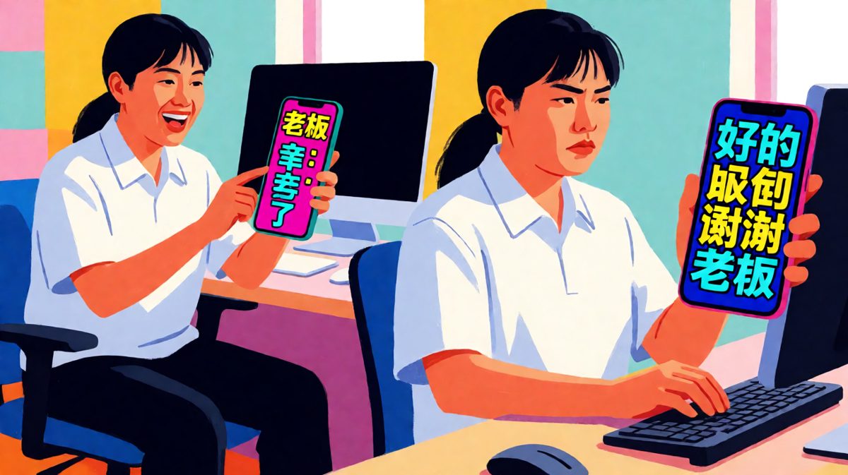 在老板面前：乖巧.jpg；在心里：已读不回.gif
