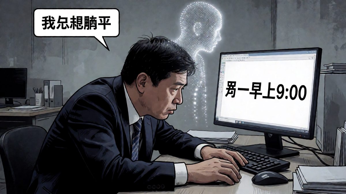 周一早晨，灵魂已提前下班