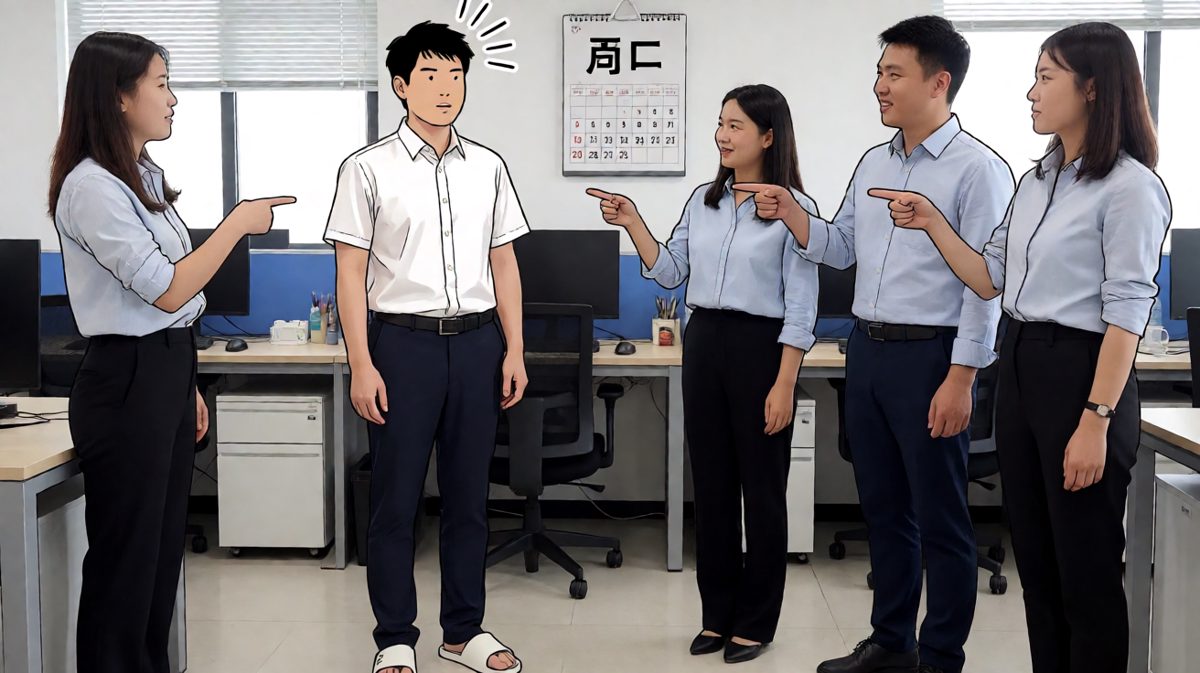打卡成功……等等，我另一只鞋呢？