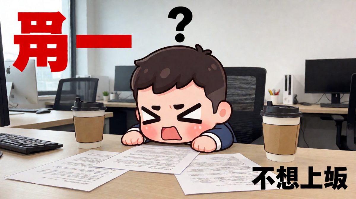 周一早晨的打工人，灵魂还停留在被窝里