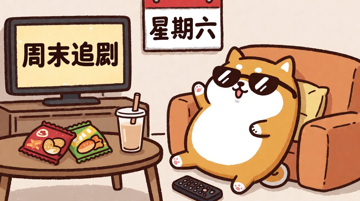 周六的我：只要我不动，时间就追不上我