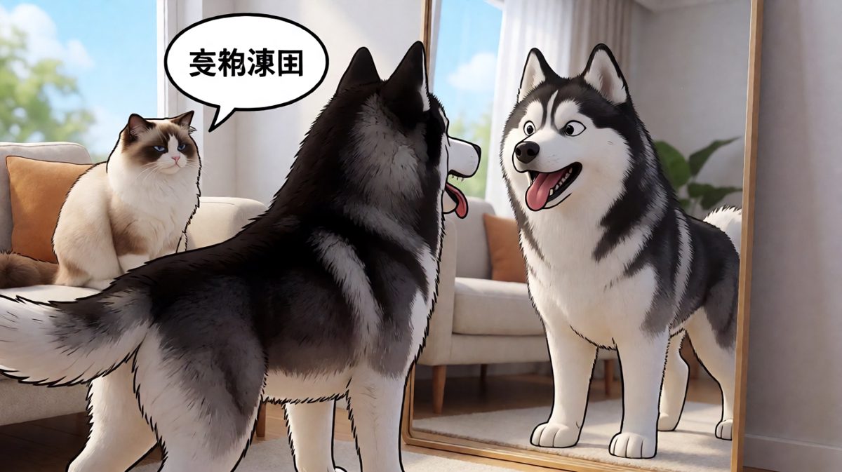 哈士奇的终极敌人：原来是你自己，狗子被骗了，自信心爆炸