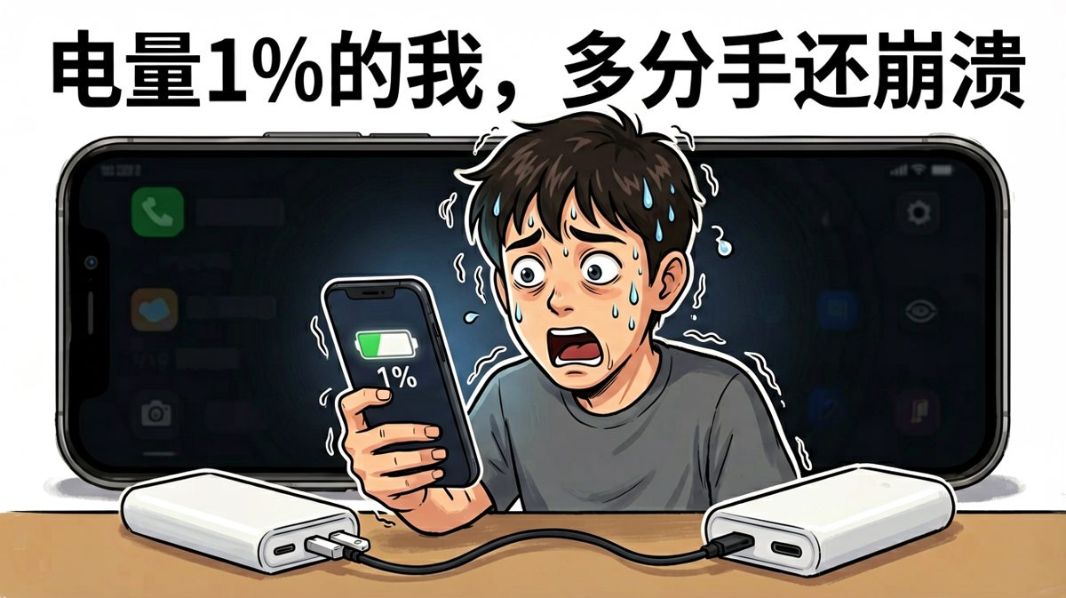 电量低于20%就开始焦虑，这是我的赛博绝症。