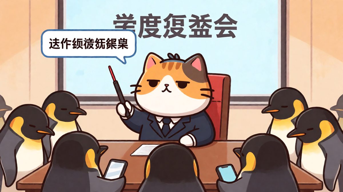 周一早晨的站会，每个眼神都在说：我想回家。