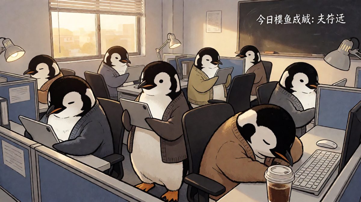 办公室里的企鹅们，每天都在上演《甄嬛传》。