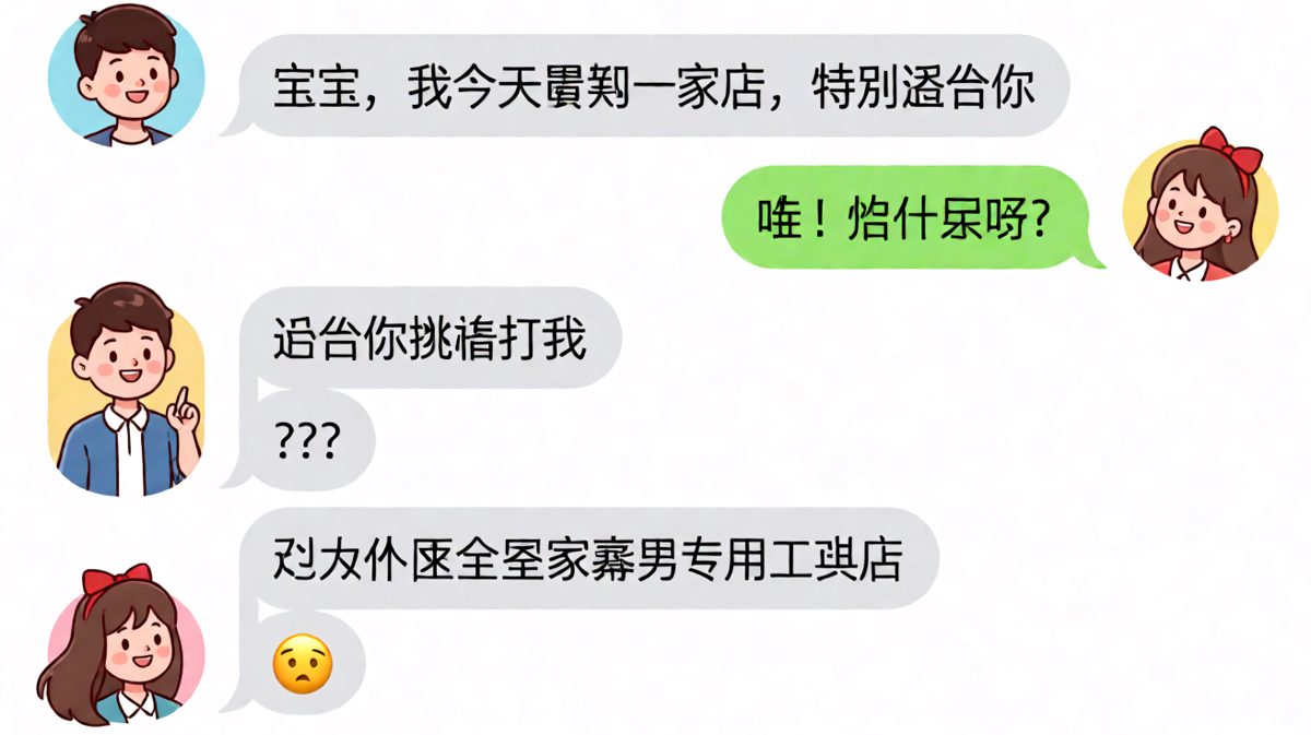 男生本想浪漫，结果一句话把自己坑进家暴话题。
