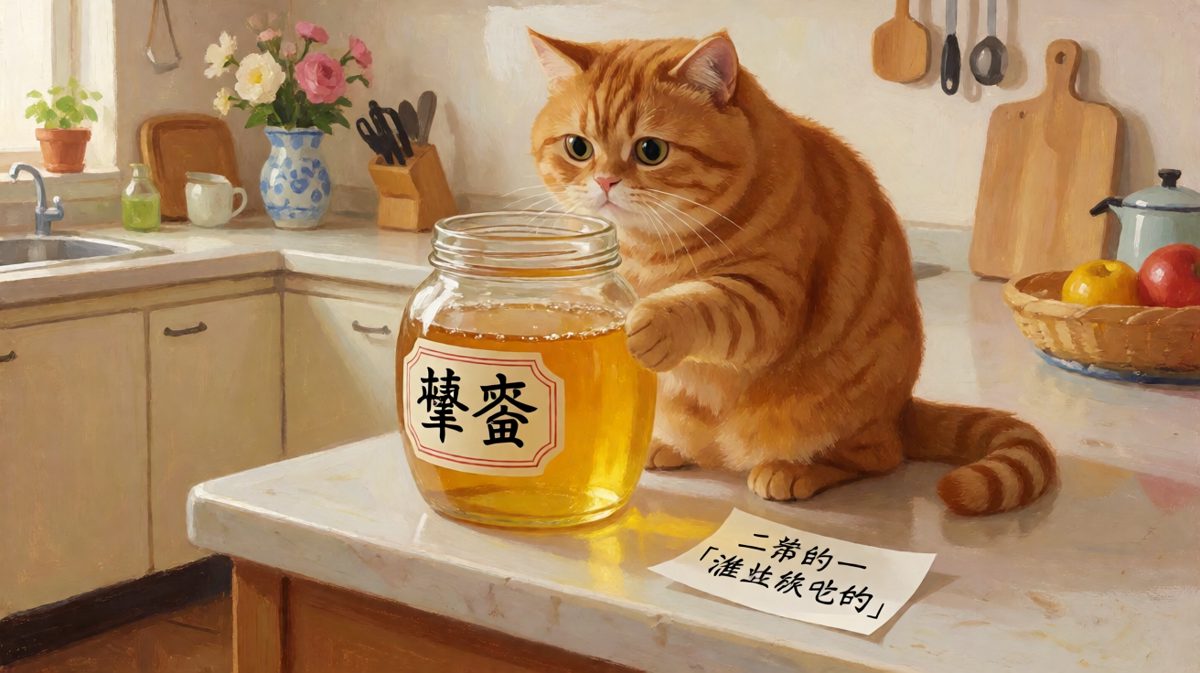 猫：我只是想尝尝……怎么出不来了？