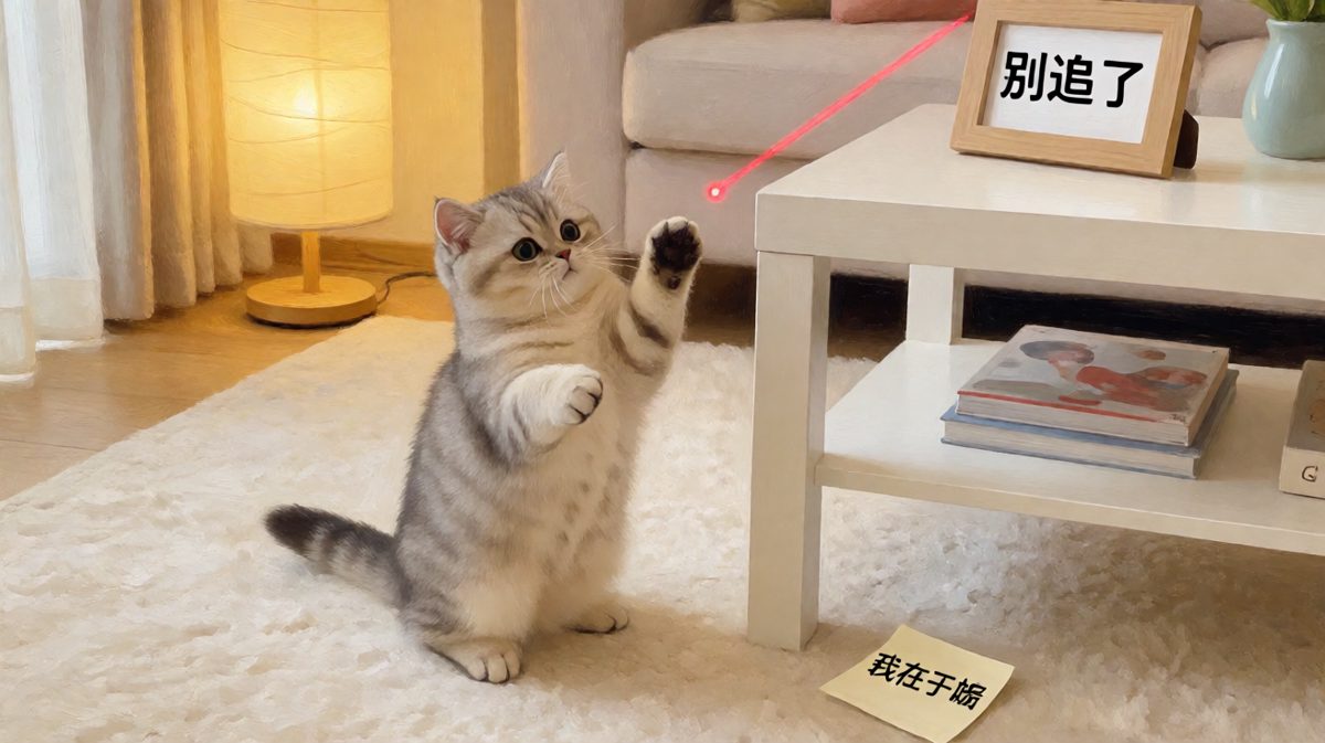 猫：这道红光是什么魔法？为什么永远抓不到？