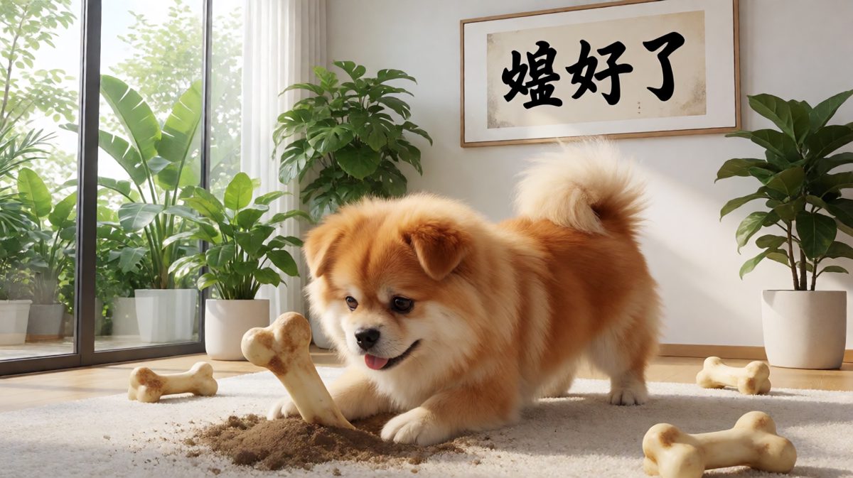 狗：埋好了……我自己就是最大的骨头！