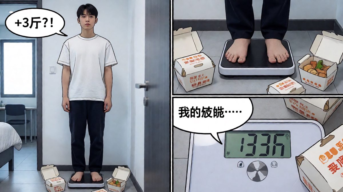 第二天上秤，发现反而更重了