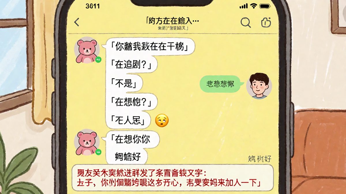 暧昧到一半被婆婆强行开大，社死现场。