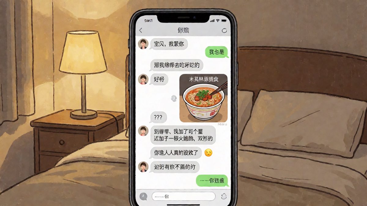 泡面对爱情的一次硬核突围，浪漫和饥饿的博弈。