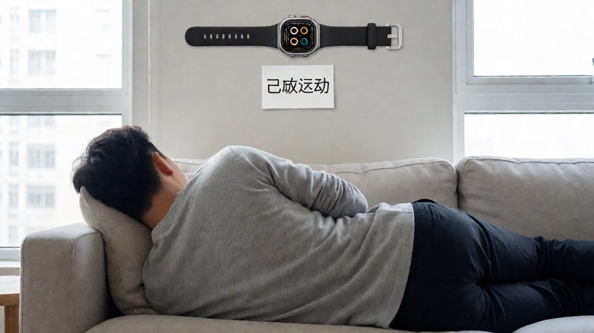 一周后：手环沦为墙面装饰品