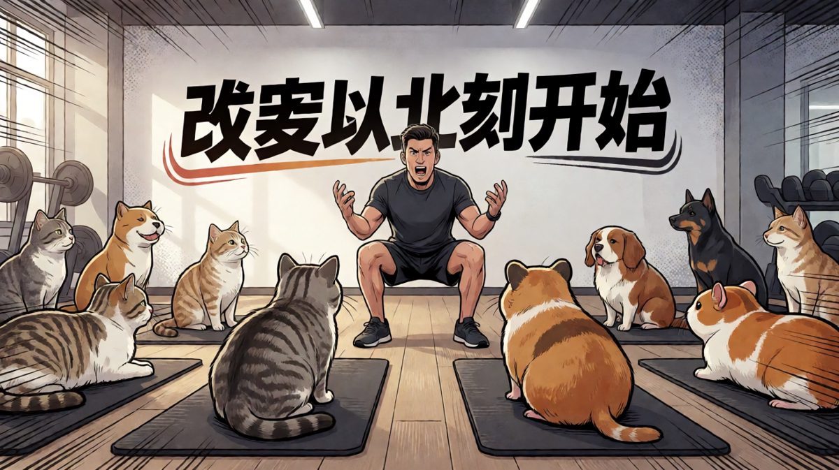 教练：今天带你们练核心！我：核心在床，勿扰