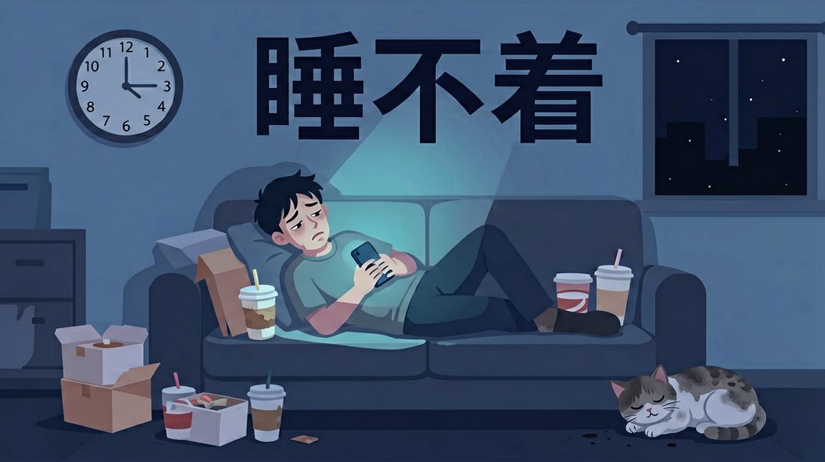 晚上：我要早睡。凌晨两点：再刷五分钟就睡！