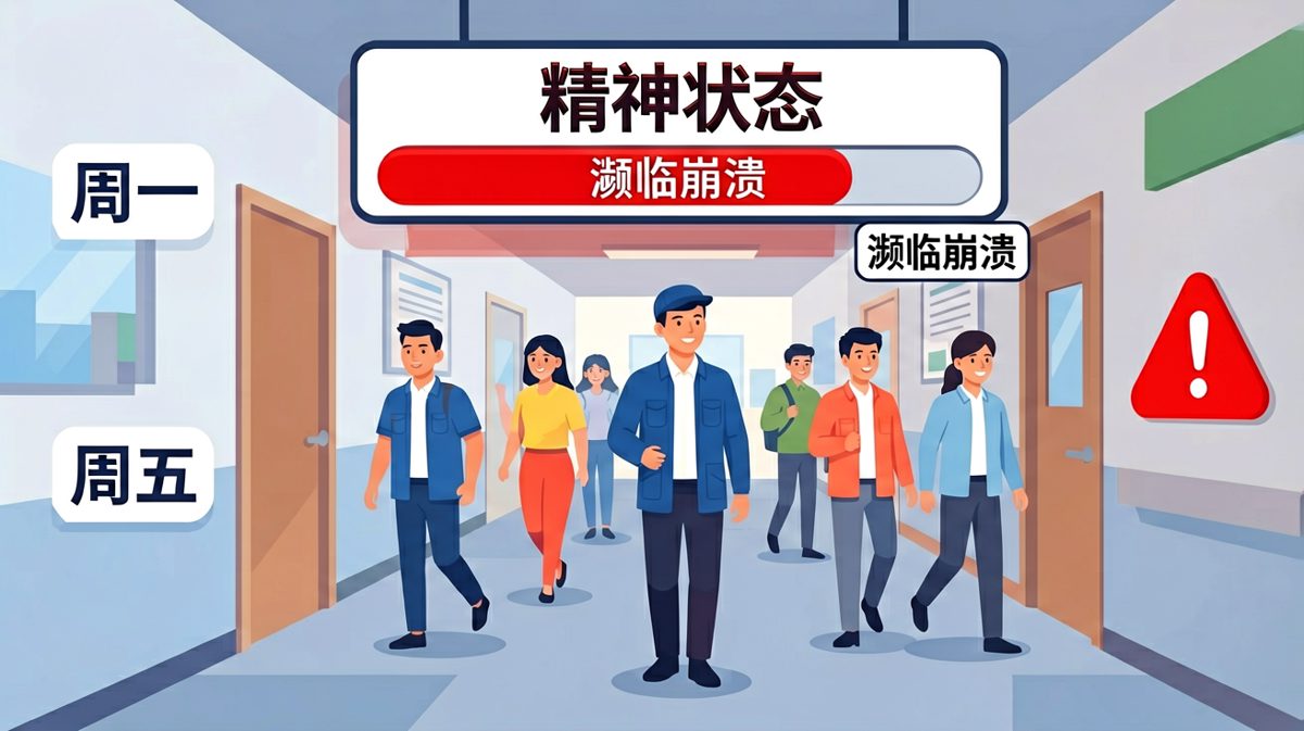 周五下午的我 vs 周一早上的我：不是同一种生物。