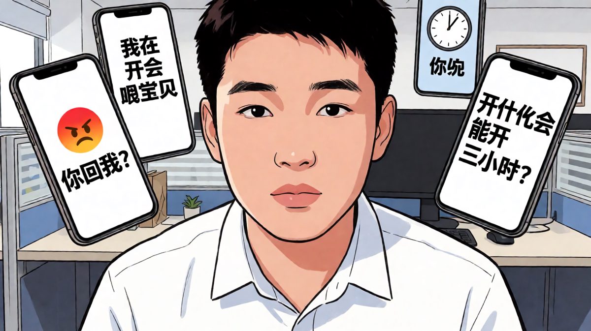 加班借口被时间戳穿，从职场到家庭的双重翻车。