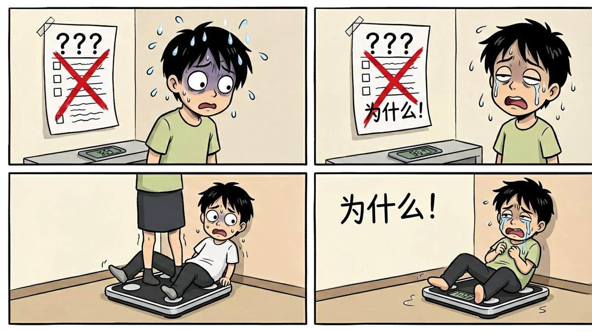 称完体重，彻底破防。