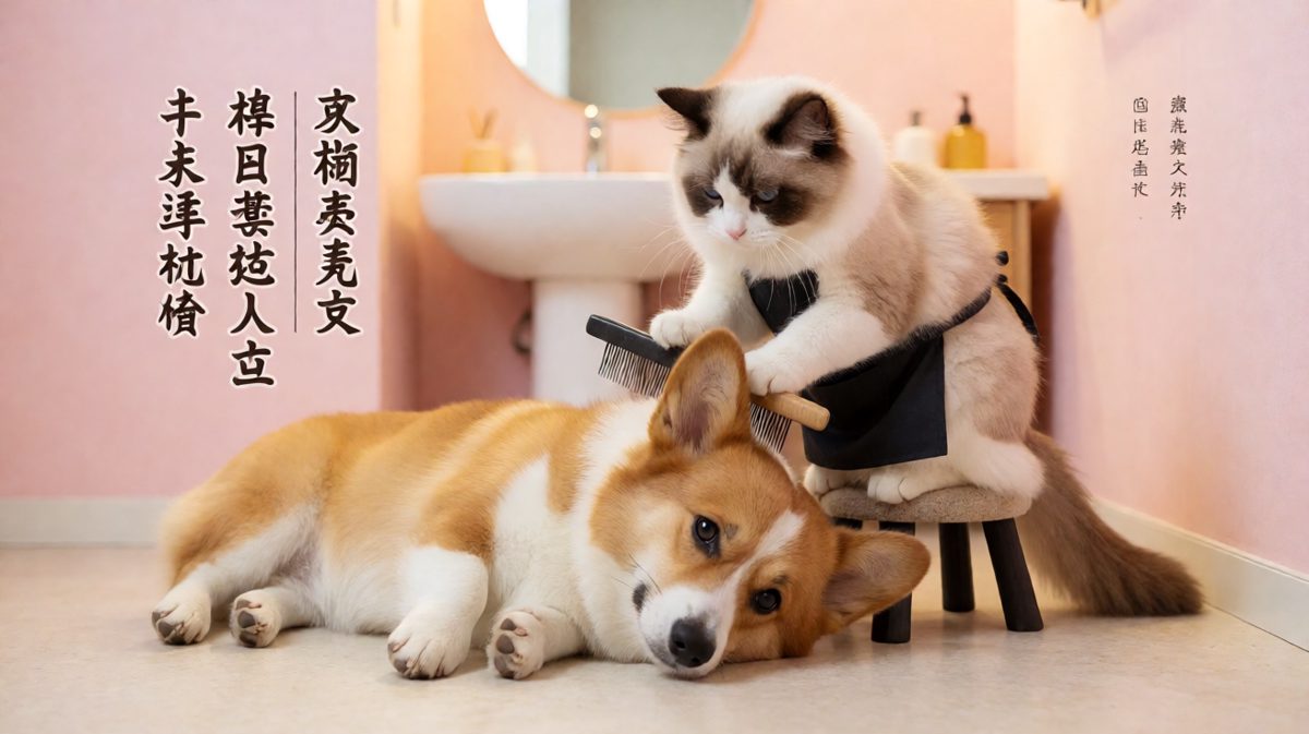 猫咪：专业理发师上门服务，五星好评记得给哦