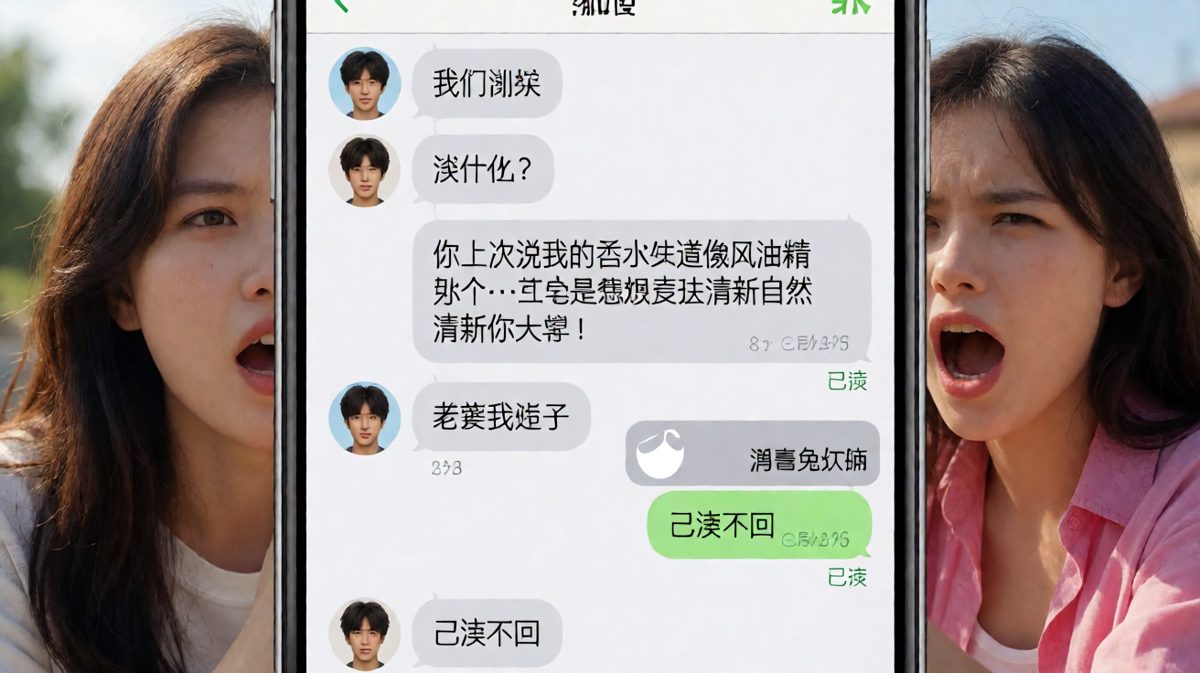 一句'清新自然'引发的血案，免打扰模式正式生效。