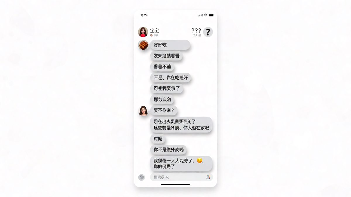 男生把外卖和来人搞混，错过了最后的一块红烧肉。