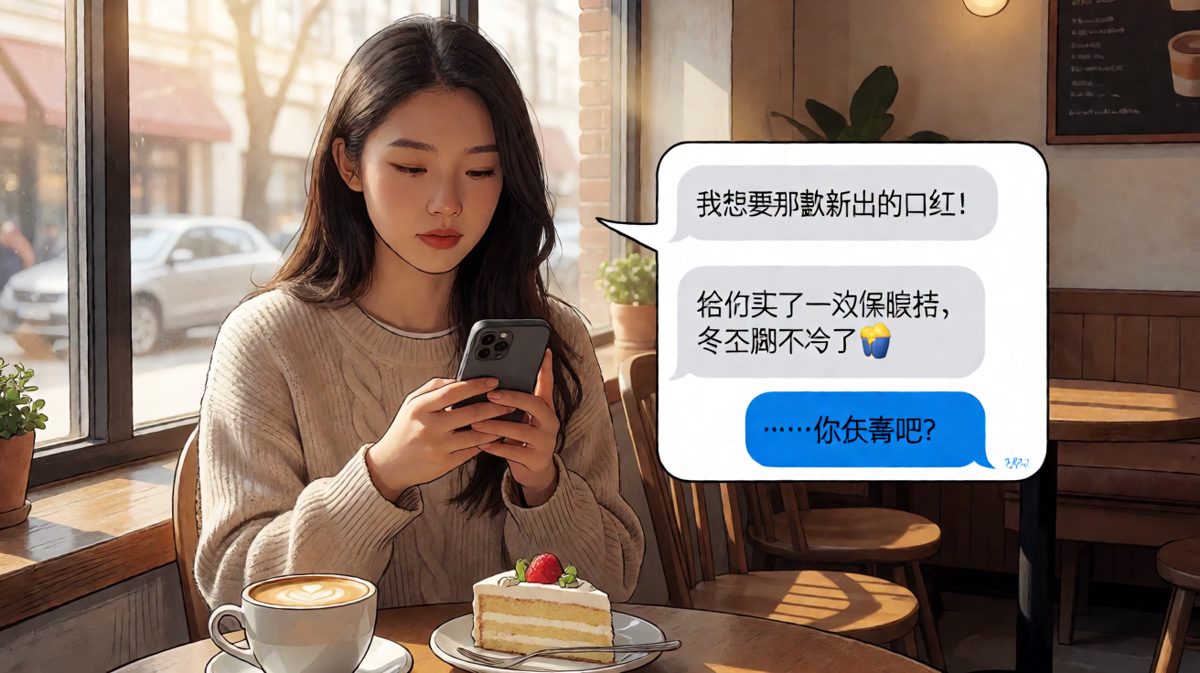 想要口红他给了袜子